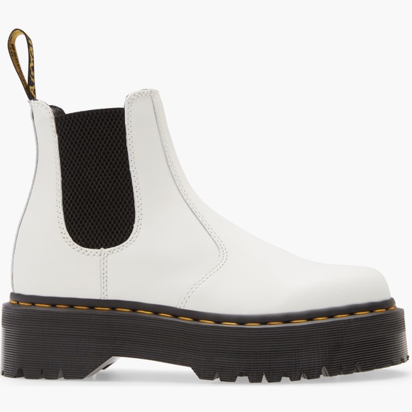 2976 Quad Platform Chelsea Boot - White - Size 6 - Picture 3 of 11